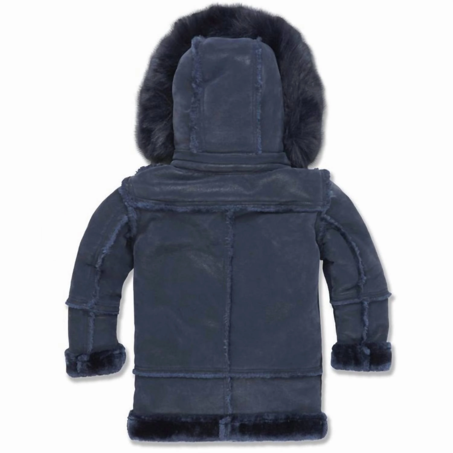 Kids Denali Shearling Jacket In Navy Boys Waterproof Parka