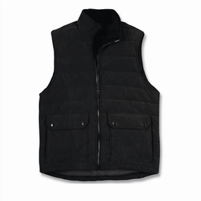 Kids Faux Suede Vest In Black winter jackets for boys, lightweight puffer boys
