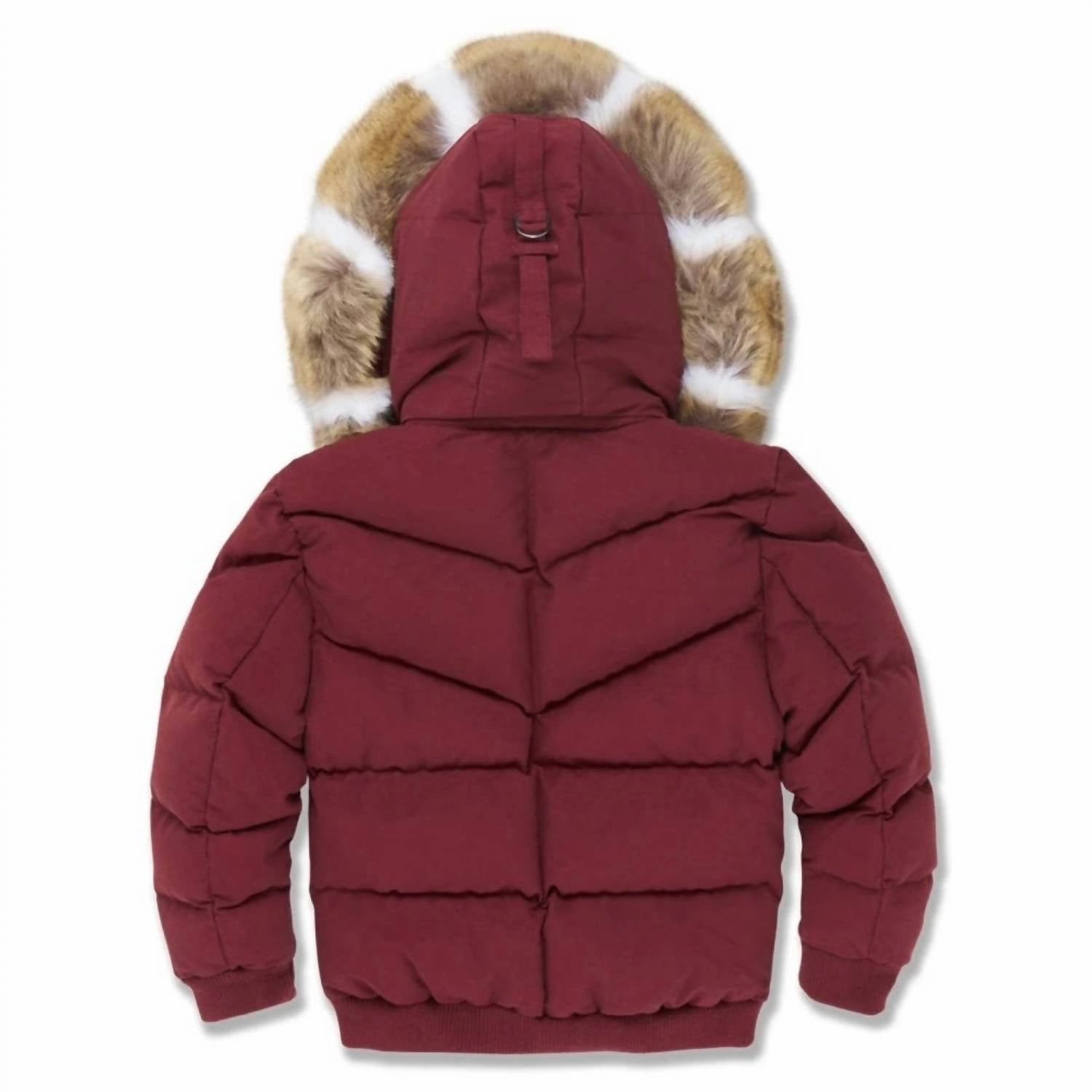 Kids Hollis Bomber Jacket In Bordeaux Boys Waterproof Parka