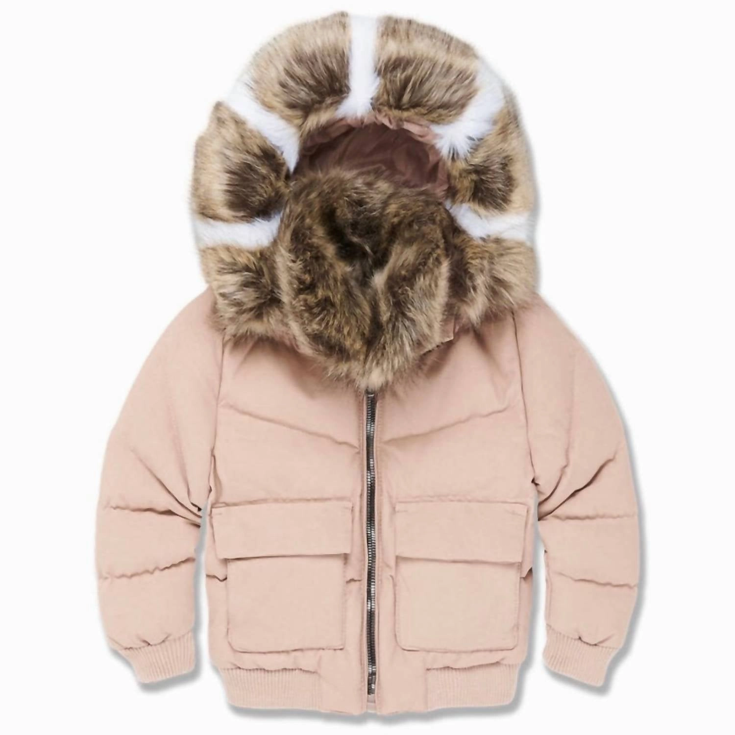 Kids Hollis Bomber Jacket In Dusty Rose winter jackets for boys, lightweight puffer boys