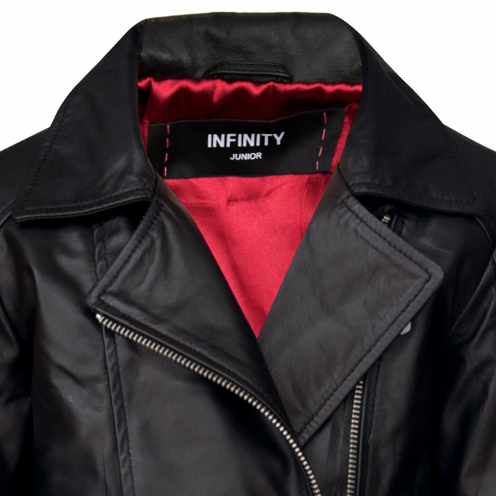 Kids Jackets Designer's Girls 100% Leather Jacket Zip Up Biker Coats (1-13Years) Boys Waterproof Parka