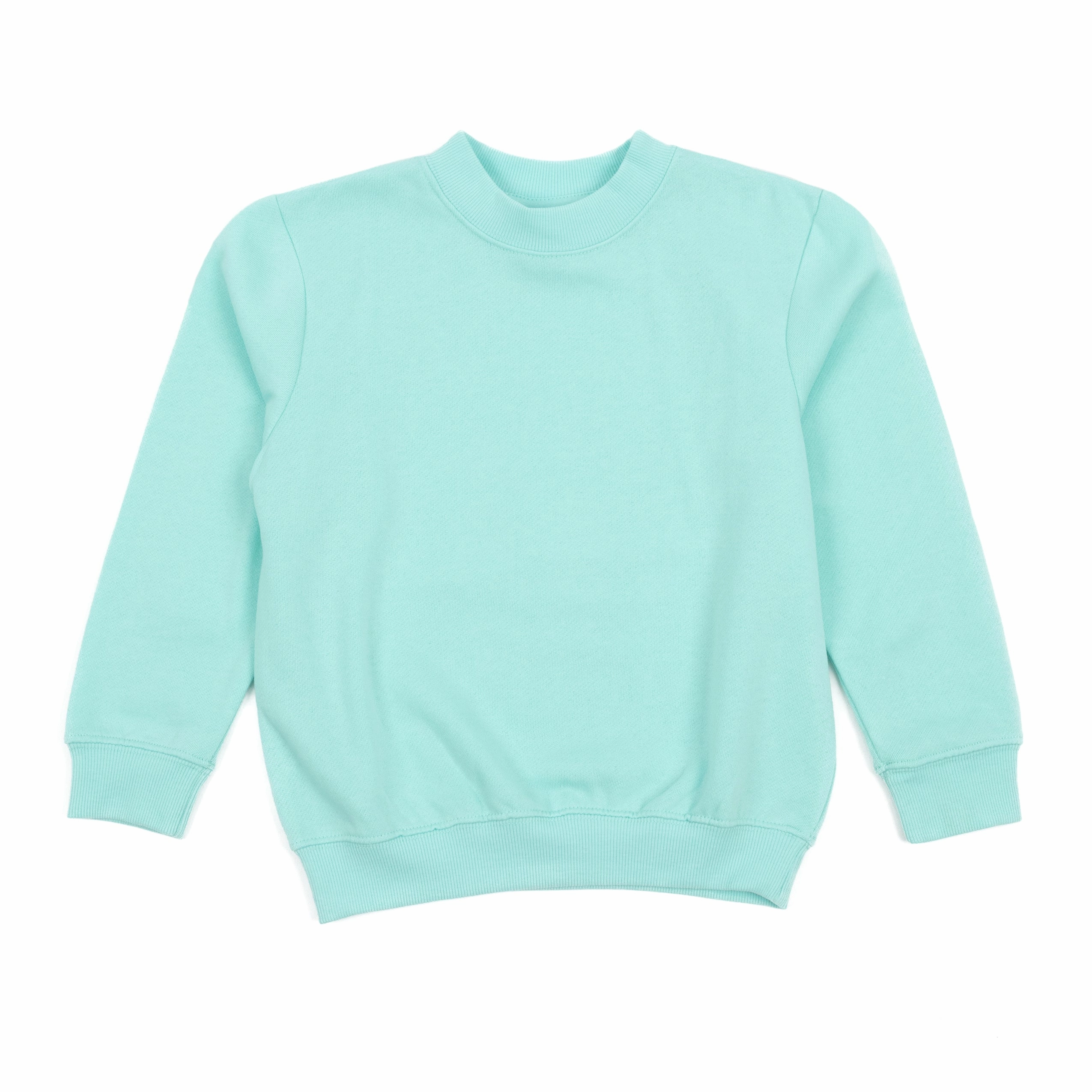 Kids Long Sleeve Sweatshirt Classic Solid Color Boys Half Zip Pullover
