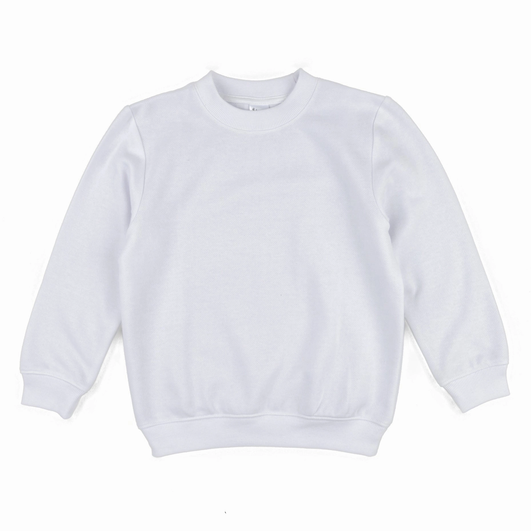 Kids Long Sleeve Sweatshirt Neutral Solid Color Boys Half Zip Pullover