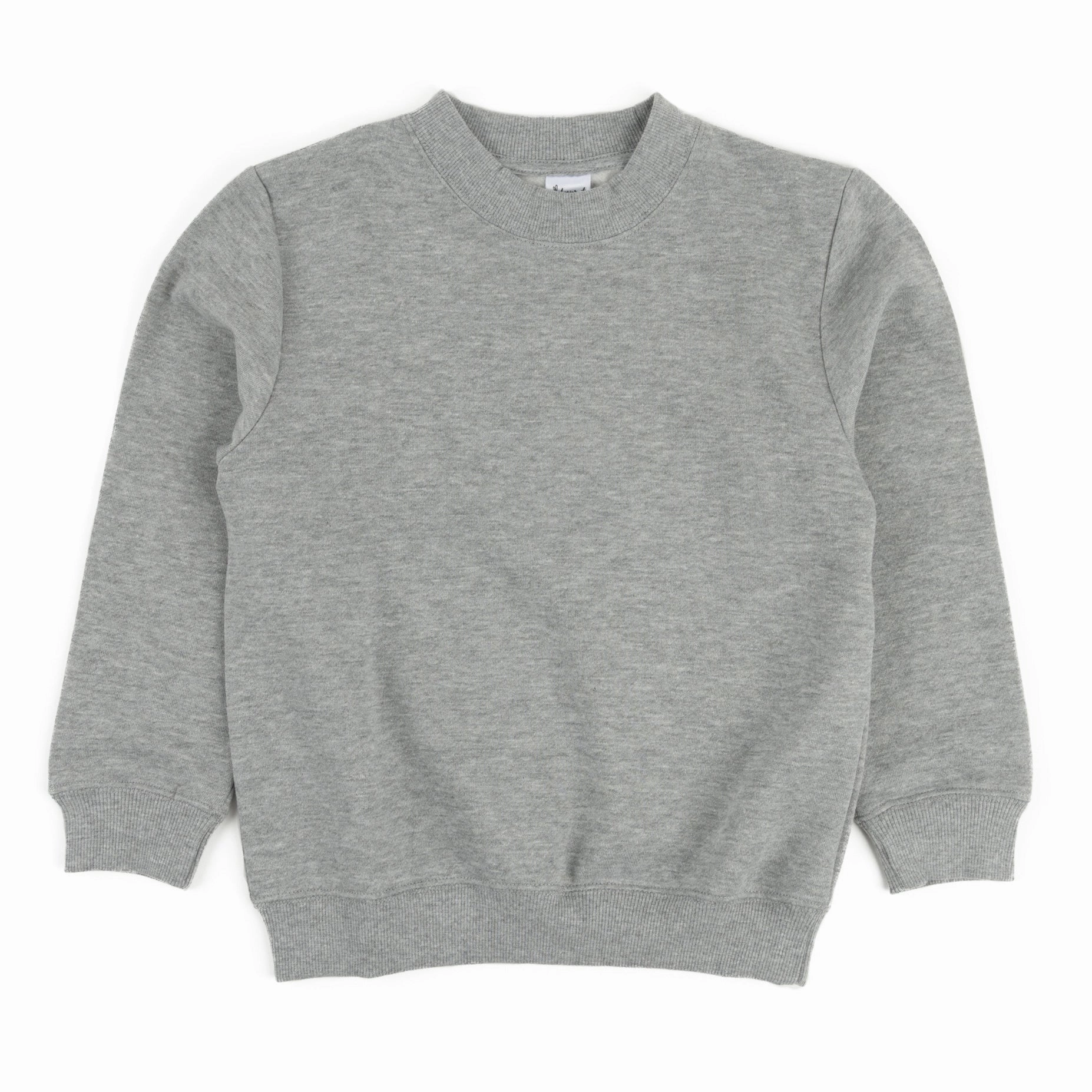 Kids Long Sleeve Sweatshirt Neutral Solid Color Boys Half Zip Pullover