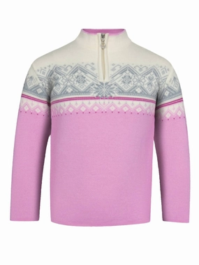 Kids Moritz Sweater In Pink Candy ruffle tops girls, long sleeve tees girls