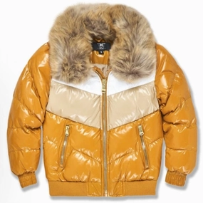 Kids Sugar Hill Puffer Jacket In Wheat winter jackets for boys, lightweight puffer boys