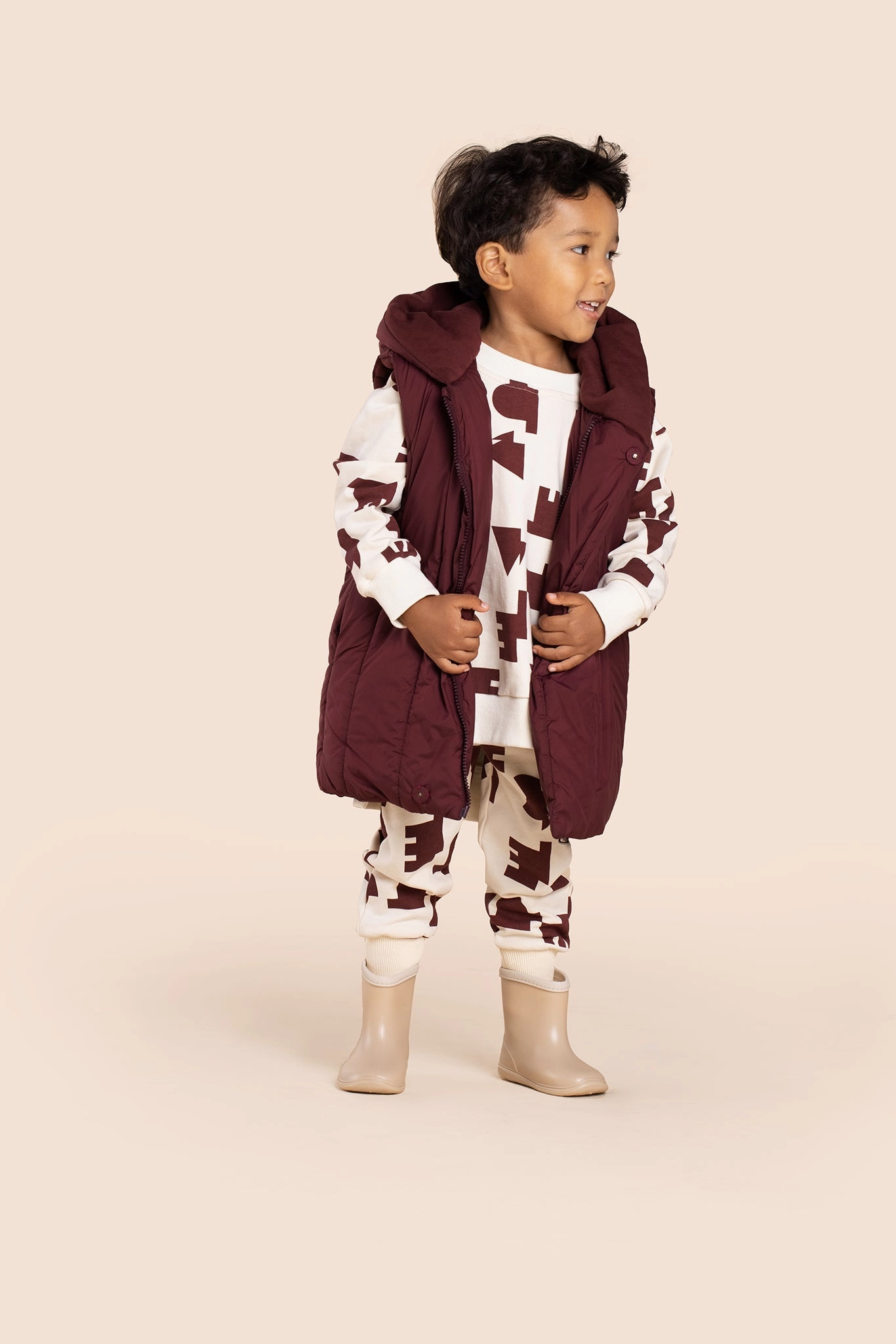 Kids Terry Hi-Low Sweatshirt Boys Henley T Shirt