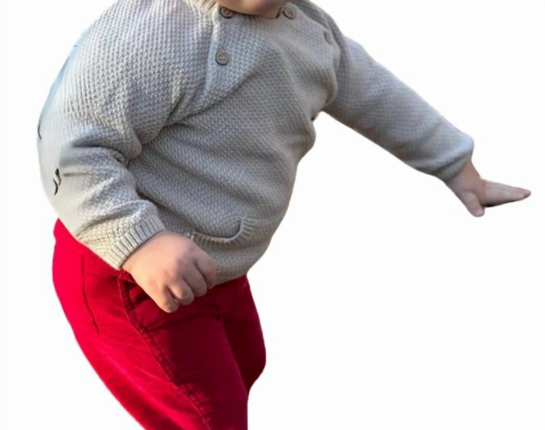 Kids Unisex Morrison Baby Sweater In Cream Girls Tunic Top