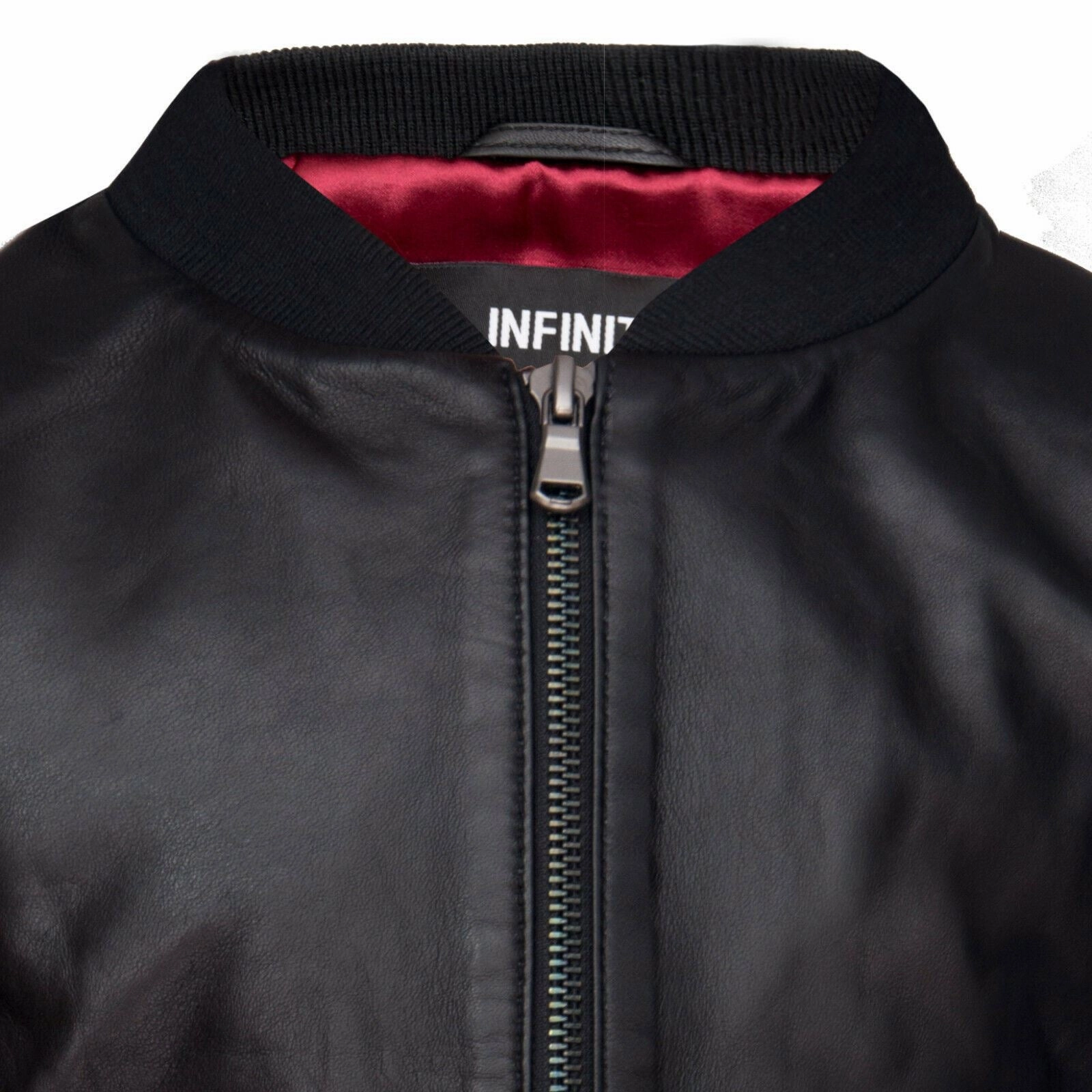 Kids Unisex Varsity Black Baseball Leather Bomber Black Jacket (1-13Years) Boys Waterproof Parka