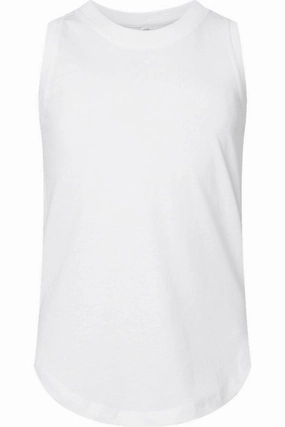 LAT Girls Relaxed Fine Jersey Tank ruffle tops girls, long sleeve tees girls