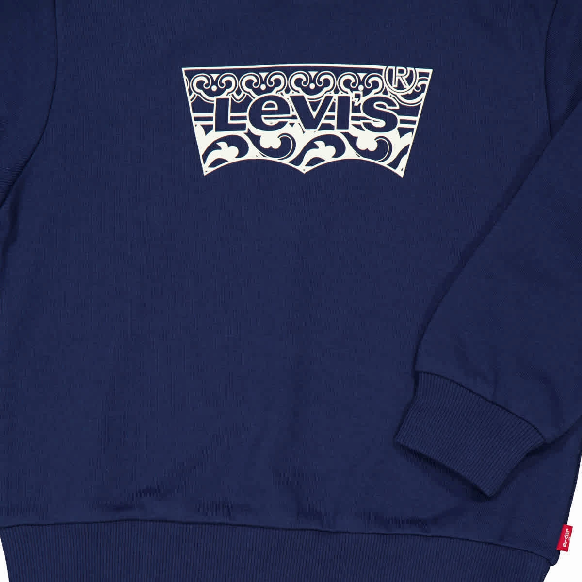 Levi's Boys Logo Printed Cotton Hoodie Boys Half Zip Pullover