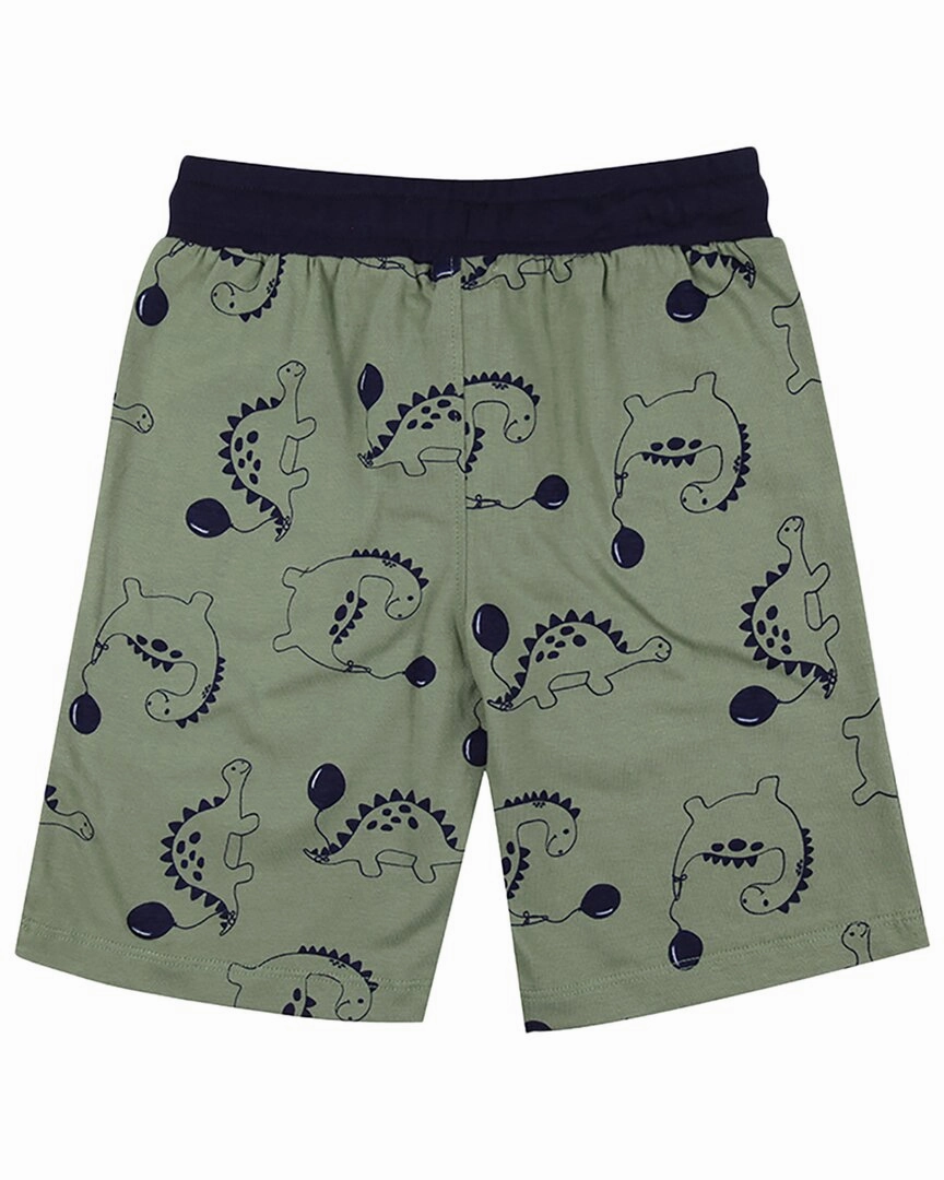 Lilly and Sid 2pk Dizzy Dino/Stripe Short Boys Drawstring Athletic Shorts