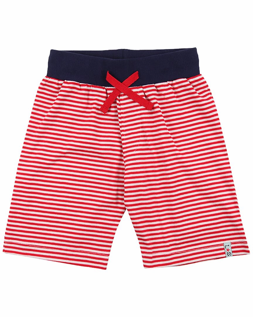 Lilly and Sid 2pk Happy Ice/Stripe Short Boys Drawstring Athletic Shorts