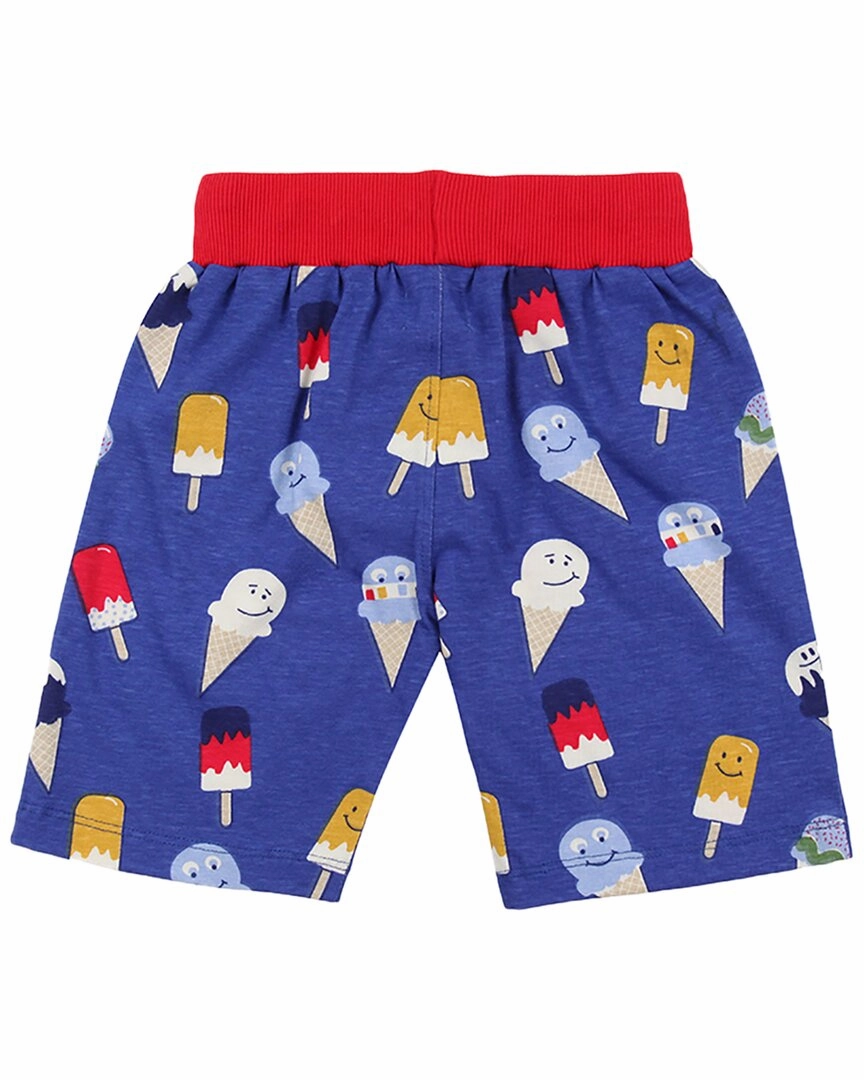 Lilly and Sid 2pk Happy Ice/Stripe Short Boys Drawstring Athletic Shorts