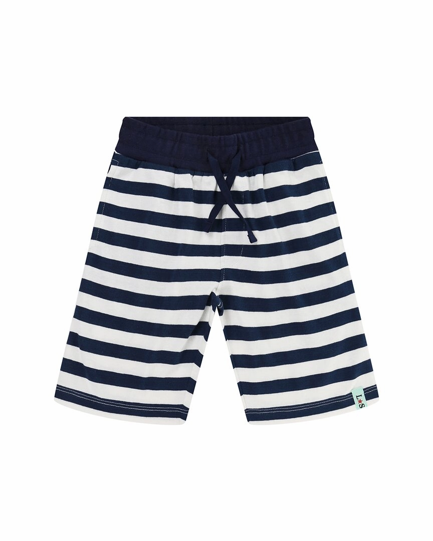 Lilly and Sid Nautical Sid Stripe Single Short Boys Drawstring Athletic Shorts