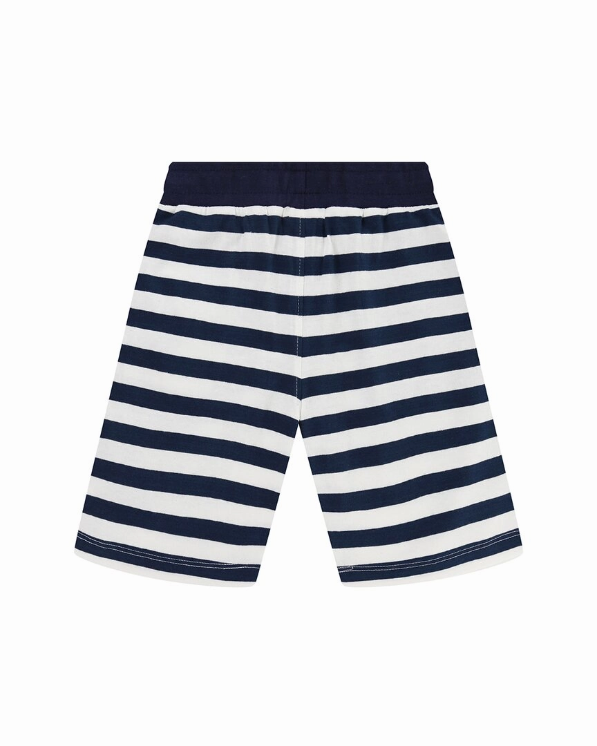 Lilly and Sid Nautical Sid Stripe Single Short Boys Drawstring Athletic Shorts