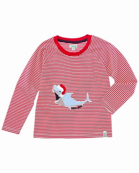 Lilly and Sid Santa Jaws Top graphic tees for boys, polo shirts boys