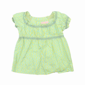 Lilly Pulitzer Girls Yellow | Blue Blouse ruffle tops girls, long sleeve tees girls