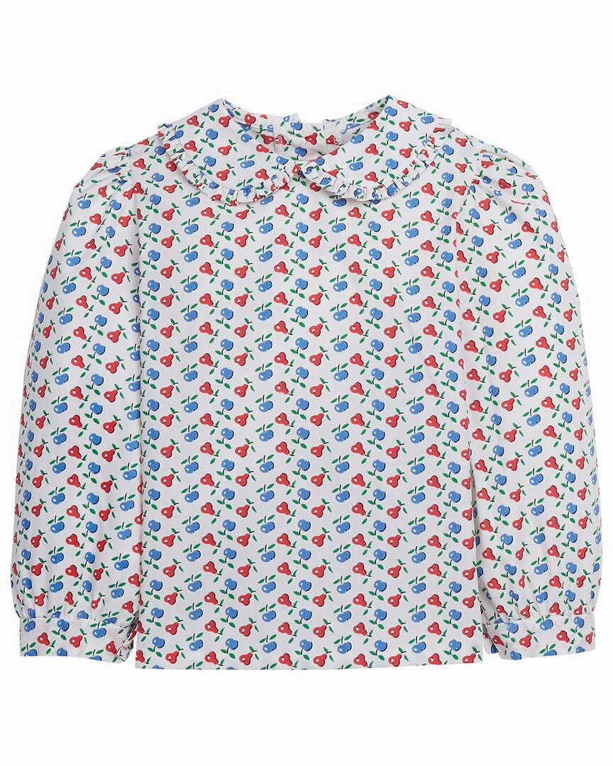Little English Ruffled Peter Pan Blouse Girls Tunic Top