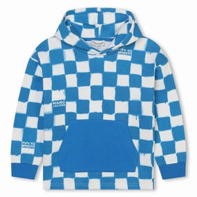 Little Marc Jacobs Boys Checkered Hooded Sweatshirt boys cable knit, zip up knitwear boys