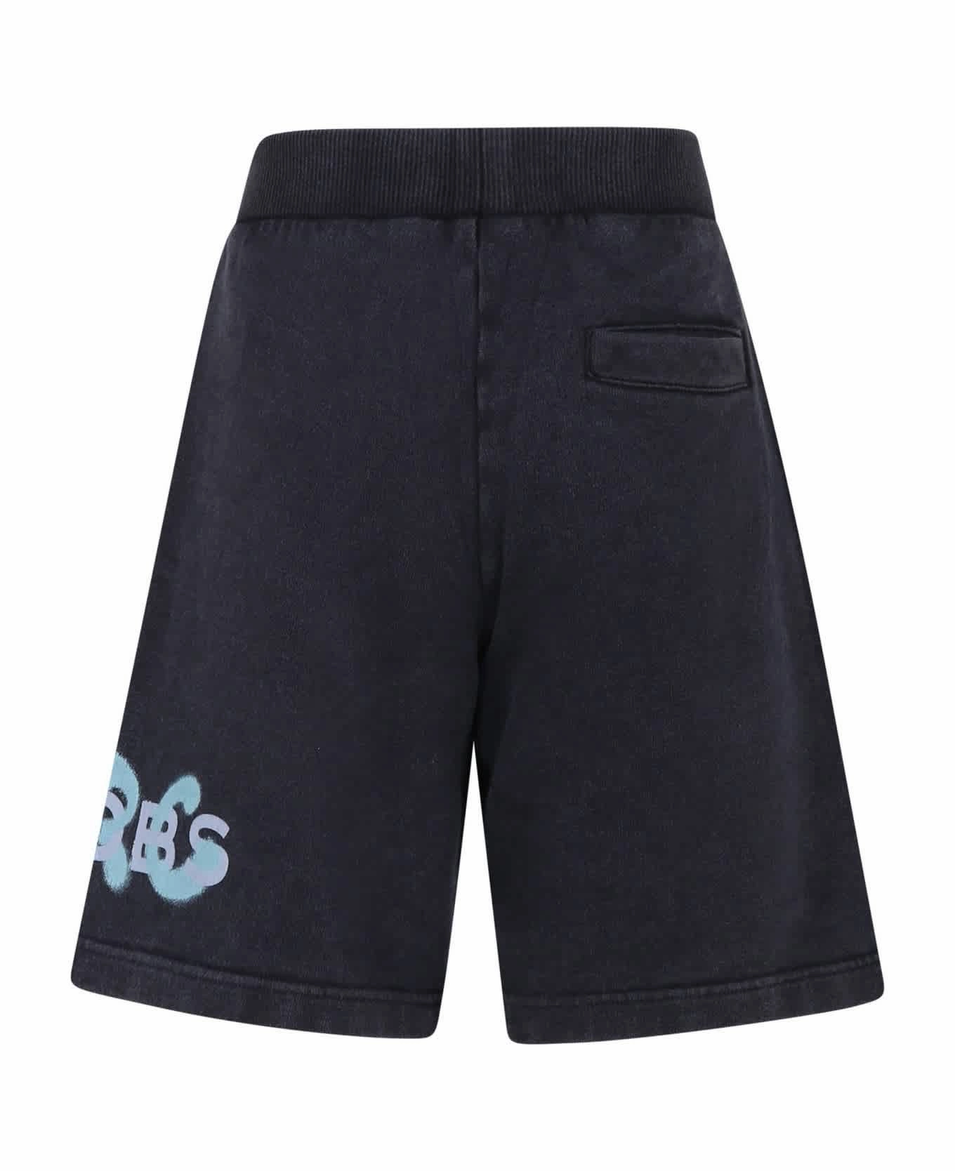 Little Marc Jacobs Boys Logo Bermuda Shorts Boys Drawstring Athletic Shorts