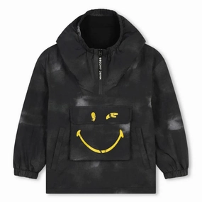 Little Marc Jacobs Boys Smiley Face Windbreaker Jacket winter jackets for boys, lightweight puffer boys