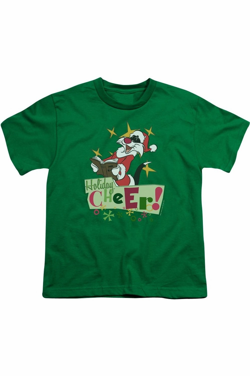 Looney Tunes Cheer Sylvester Short Sleeve Youth Tee / T-Shirt graphic tees for boys, polo shirts boys