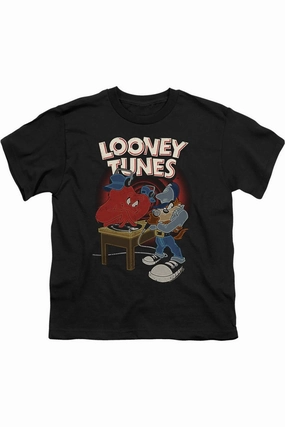 Looney Tunes Dj Looney Tunes Short Sleeve Youth Tee / T-Shirt graphic tees for boys, polo shirts boys