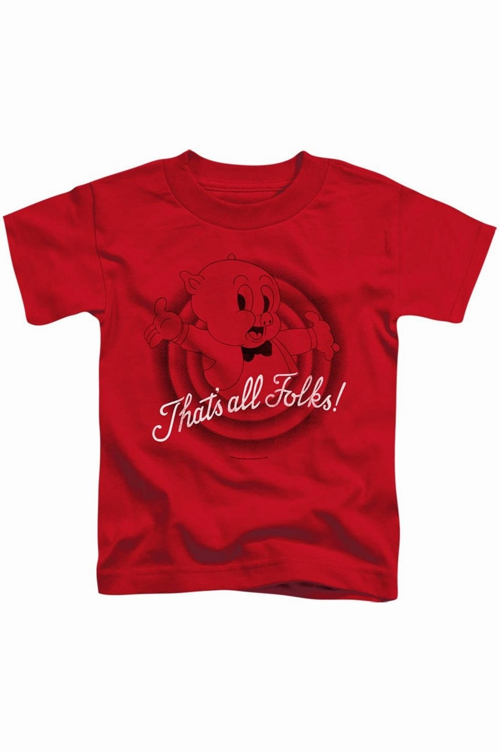 Looney Tunes Thats All Folks Short Sleeve Juvenile Tee / T-Shirt graphic tees for boys, polo shirts boys