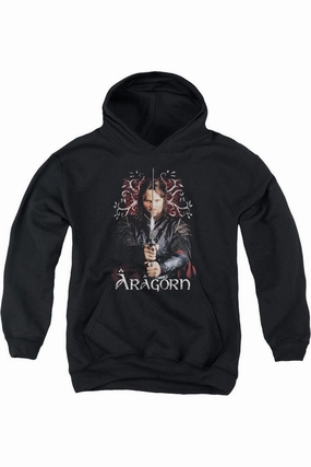Lord Of The Rings Aragorn Youth Pull Over Hoodie / Hooded Sweatshirt graphic tees for boys, polo shirts boys