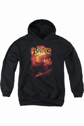 Lord Of The Rings Balrog Youth Pull Over Hoodie / Hooded Sweatshirt graphic tees for boys, polo shirts boys