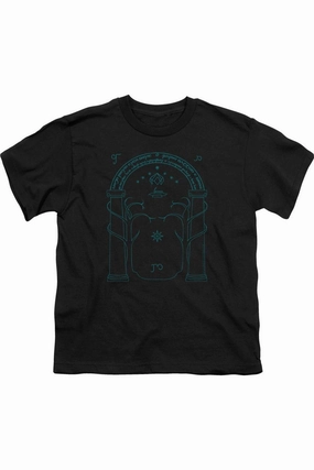 Lord Of The Rings Doors Of Durin Short Sleeve Youth Tee / T-Shirt graphic tees for boys, polo shirts boys