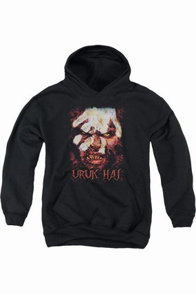 Lord Of The Rings Uruk Hai Youth Pull Over Hoodie / Hooded Sweatshirt graphic tees for boys, polo shirts boys