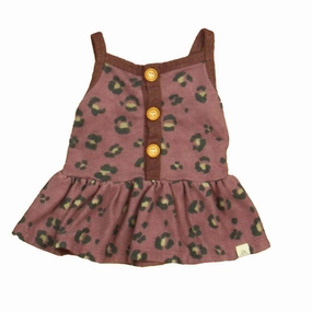Lulu & Roo Girls Mauve Leopard Tank Top ruffle tops girls, long sleeve tees girls