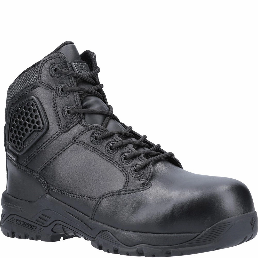 Magnum Strike Force 6.0 Side-Zip CT CP WP Uniform Safety Boot Lightweight Running Shoes,Slip On Athletic Shoes,Breathable Workout Shoes