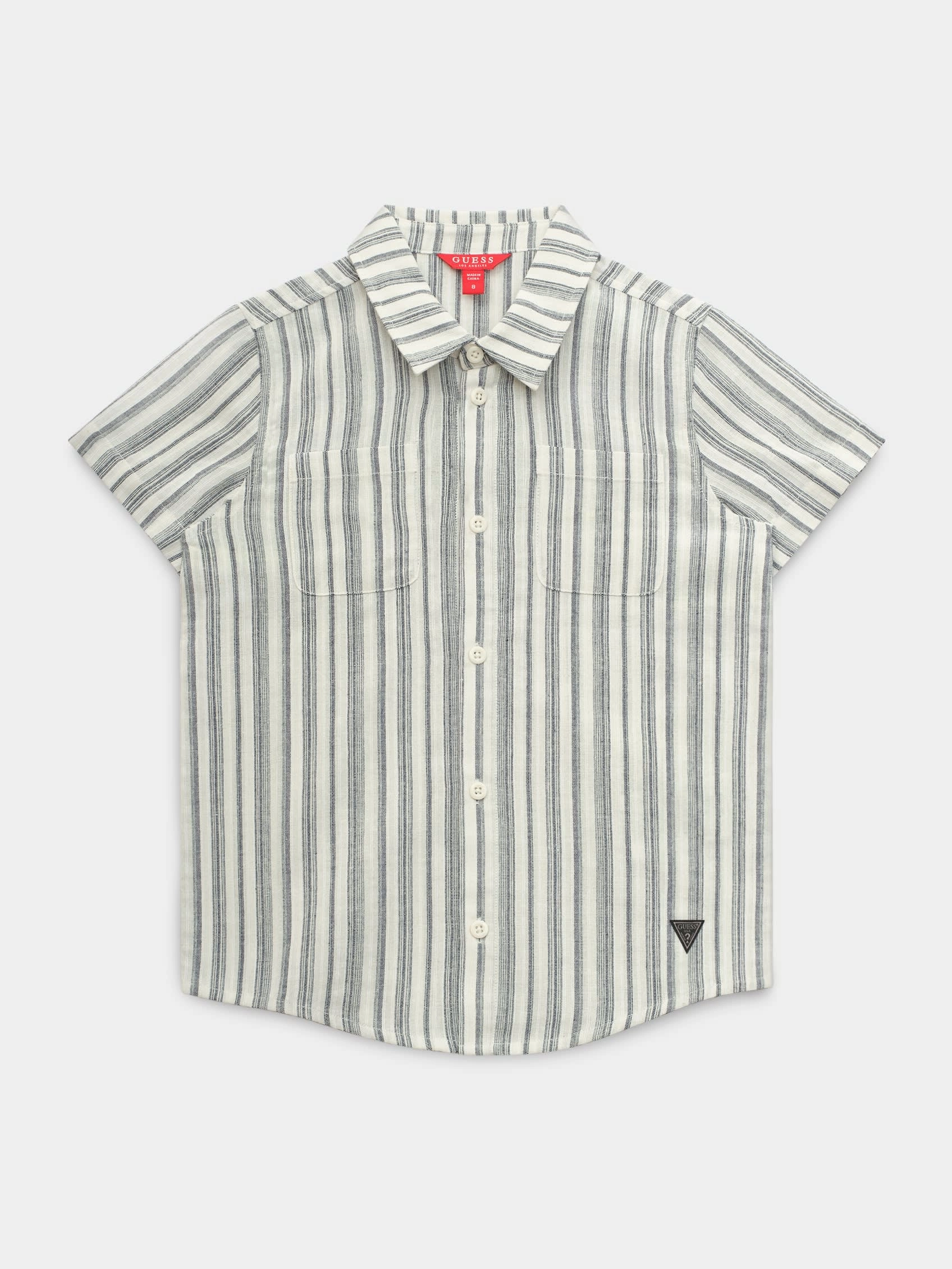 Major Stripe Woven Top (7-16) Boys Henley T Shirt