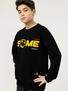 MAKE SOME NOIZZ FASHION SWEATSHIRT boys cable knit, zip up knitwear boys
