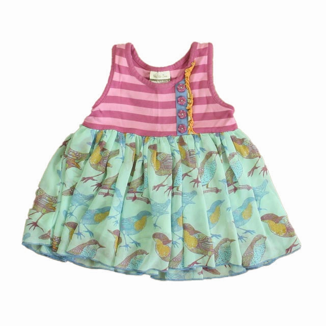 Matilda Jane Girls Pink Stripe | Aqua Birds Blouse ruffle tops girls, long sleeve tees girls