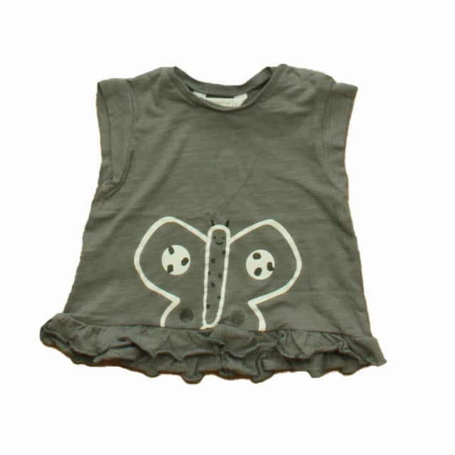 Mayoral Girls Gray T-Shirt ruffle tops girls, long sleeve tees girls