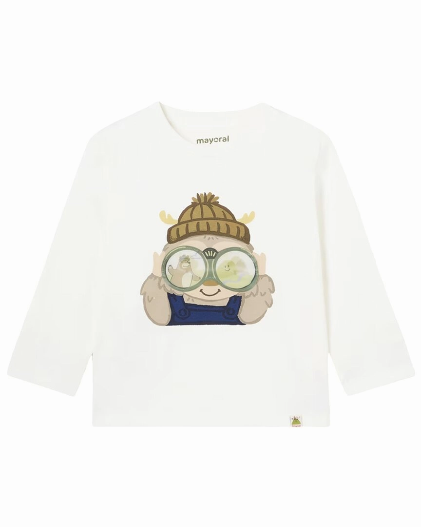 Mayoral Winter Binoculars Graphic Tee Girls Tunic Top