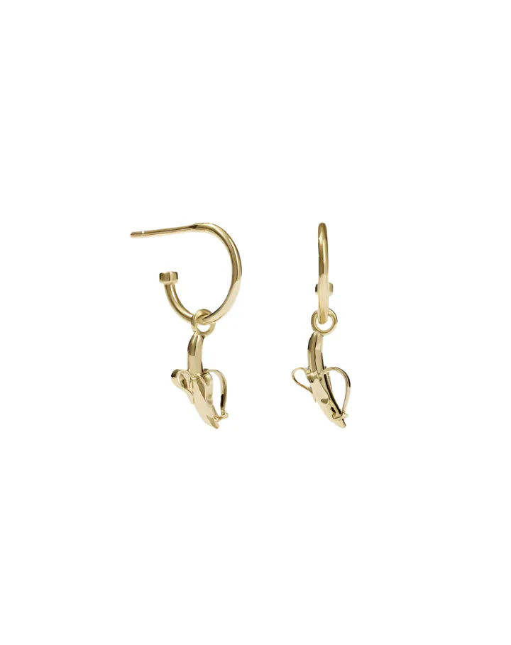Meadowlark Jewellery Meadowlark - Banana Signature Hoops Gold Plated