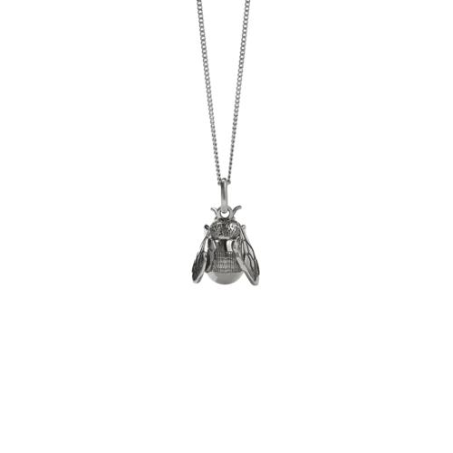 Meadowlark Jewellery Meadowlark - Bee Charm Necklace Silver