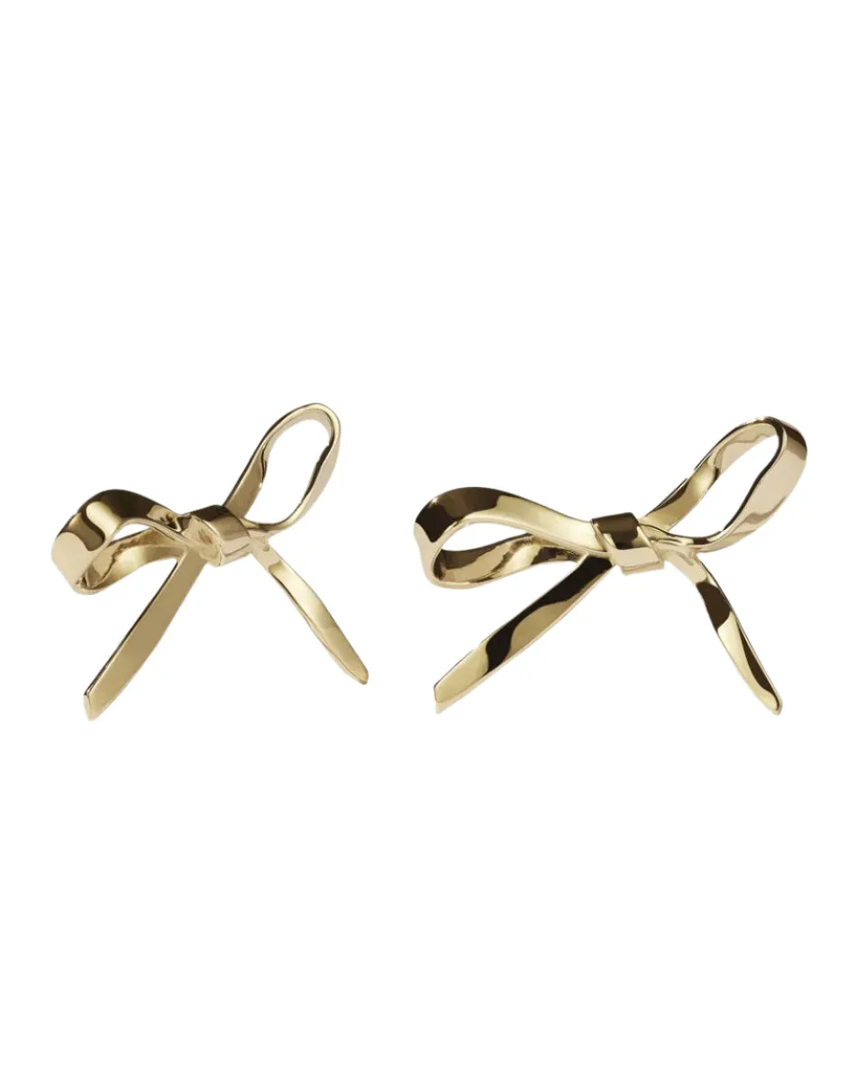 Meadowlark Jewellery Meadowlark - Bow Earrings Large GP