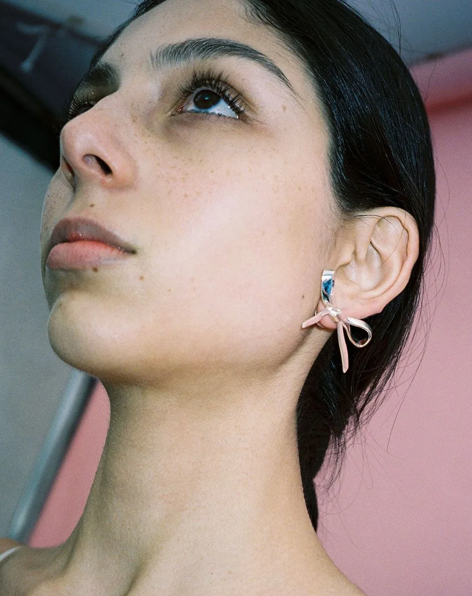Meadowlark Jewellery Meadowlark - Bow Earrings Large SS