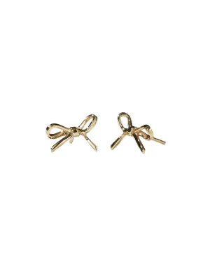 Meadowlark Jewellery Meadowlark - Bow Earrings Small Gold Plated