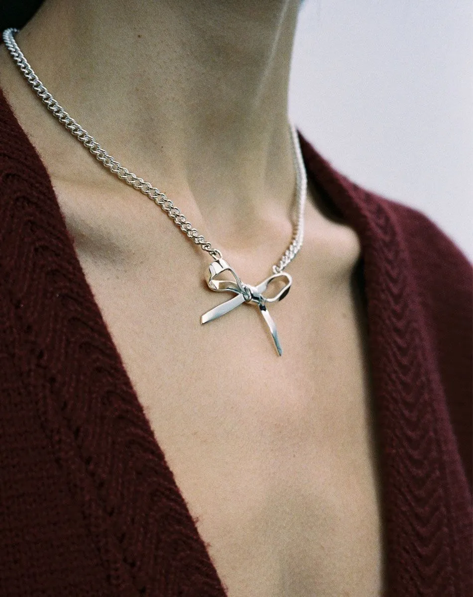 Meadowlark Jewellery Meadowlark - Bow Necklace Large Gold Plated