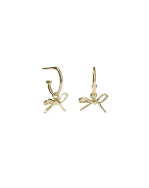 Meadowlark Jewellery Meadowlark - Bow Signature Hoops Gold Plated