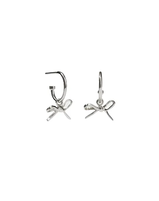 Meadowlark Jewellery Meadowlark - Bow Signature Hoops Sterling Silver