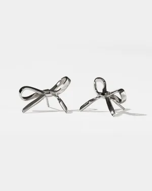 Meadowlark Jewellery Meadowlark - Bow Studs Medium Silver