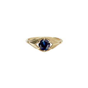 Meadowlark Jewellery Meadowlark - Ceremonial Aphrodite ring 9ct yellow gold  with Blue Sapphire